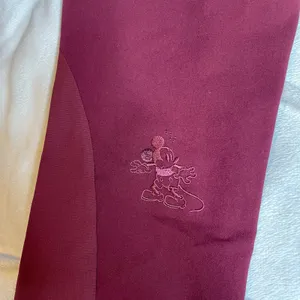 FIGS Disney XS Zamora Jogger Scrub Pants Burgundy Mickey Mouse Maroon CNA RN VET thumbnail 9
