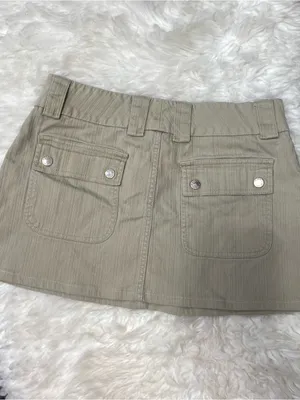Jodot Khaki Cargo Mini Skirt Y2k Mini‎ Gorpcore Bratz Mallcore thumbnail 5