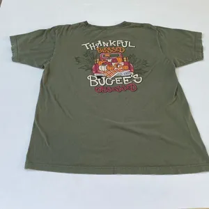 Buc-ee’s Fall Pumpkin Beaver T-Shirt Olive Green Size Large thumbnail 2