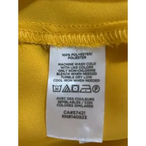 LOFT Outlet Ann Taylor Mustard Yellow Camisole Bow Accent Cami Tank Top Sz S thumbnail 7