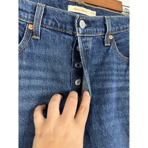 Levis Wedgie Bootcut Jeans High Rise Button Fly Dark Wash Blue W32 L32 thumbnail 3