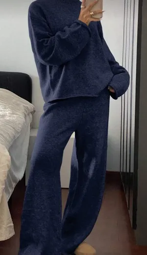 H&M Navy Sweater Set thumbnail 1