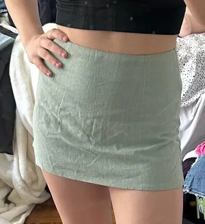 Princess Polly Light Green Selby Skirt thumbnail 2