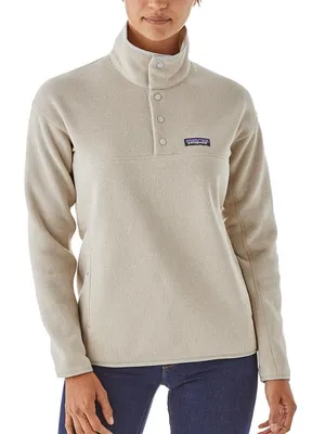 Patagonia Better Sweater Marsupial Pullover‎ Women L Cream Snap Fleece thumbnail 1