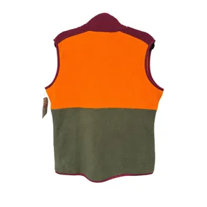 Kari Traa NWT Ane Midlayer Vest Size XL Orange Olive Green Colorblock Fleece thumbnail 3