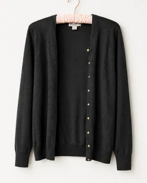 Melrose Chic New York Black Lightweight Cardigan Size XL thumbnail 1
