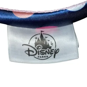 Disney Parks Minnie Mouse Navy Blue Polka Dot Ears Pink Sequin Bow Headband USA thumbnail 3
