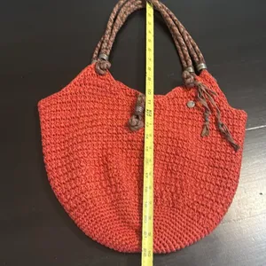 Sakroots Crochet Bucket Bag - Burnt‎ Orange thumbnail 4