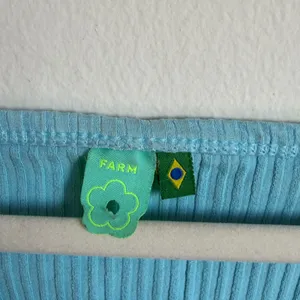Farm Rio Teal Ribbed Crop Top thumbnail 2