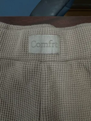 Comfrt Wide Leg Waffle Weave High Rise Lounge Pants Size X-Large thumbnail 2