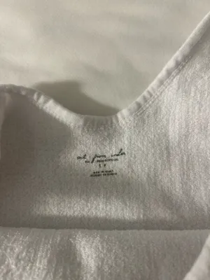 Out From Under Urban Outfitters White Ribbed Cropped Tank Top thumbnail 3
