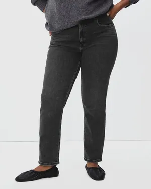 Everlane The Curvy Cheeky Jean 32 Ankle Washed Charcoal Stretch Comfort Cotton thumbnail 1