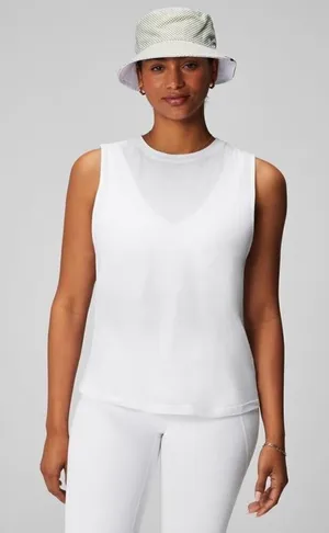 ✨Fabletics Micah Muscle White Sz Medium Tank✨ thumbnail 1