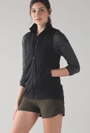 Lululemon Run Times Short 4-way Stretch 4" Dark Olive Green Size 10 thumbnail 1
