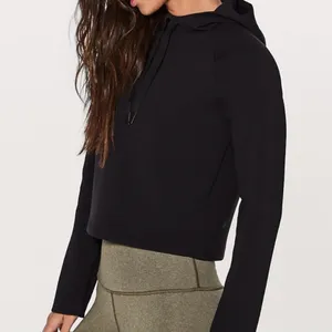 Lululemon Tech Lux Pullover Size 4 Black Hoodie Sweatshirt Wonen’s Small thumbnail 2