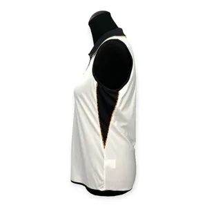 Greg Norman | Medium | ML75 Leopard Accent Play DRY Sleeveless Polo Golf Shirt thumbnail 5
