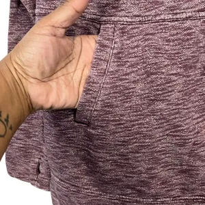 Carhartt Women's Maroon Heathered Pullover Hoodie Sweatshirt thumbnail 3