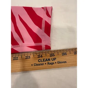 NWT Wilo The Label Contour Pink Zebra Print Sports Bra and leggings Women's S thumbnail 15