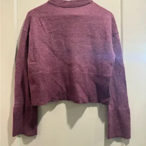 COS Women's V-Neck Sweater in Dusty Plum‎ wool & alpaca blend SizeXS thumbnail 2