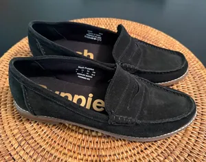 Hush Puppies Womens Black Suede Penny Loafers Bounce Comfort Shoes HW06683-001 9 thumbnail 1