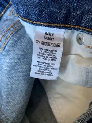 Bayla Skinny Jeans Size 3/4 Short Like New thumbnail 2