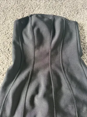 ELLIATT Rose Strapless Mini Dress In Black, Size Small, $210 thumbnail 7