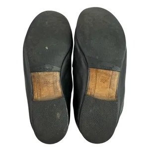 Gucci Women's Black Leather Horsebit Accent Slip On Loafers Flats 35 1/2 US 4.5 thumbnail 4