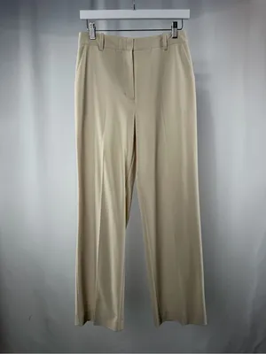NWT OAK + FORT Wide Leg Suiting Pant in Oatmeal‎ Size 4 thumbnail 3