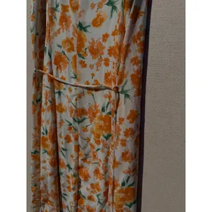 Sienna Sky Womens Orange Floral Button Front Midi Dress Size M 02CDR903 thumbnail 9