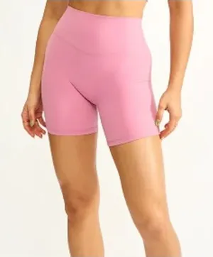Buffbunny Biker‎ Shorts Womens M Pink High Waisted Athletic Workout Yoga thumbnail 1