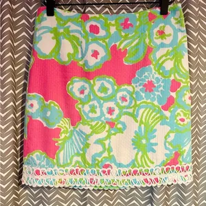 Lilly Pulitzer Lavender Skirt in 'It's A Delicacy' Print, Size 0 thumbnail 1