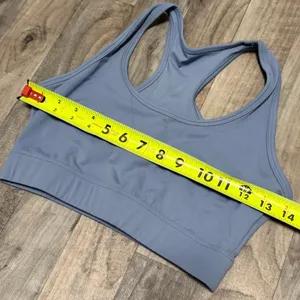 Mura Boutique Dusty blue sports bra + leggings workout set thumbnail 3
