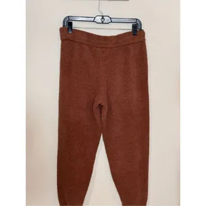 Anthropologie Daily Practice Brown Teddy Sweater Jogger Pants M thumbnail 2