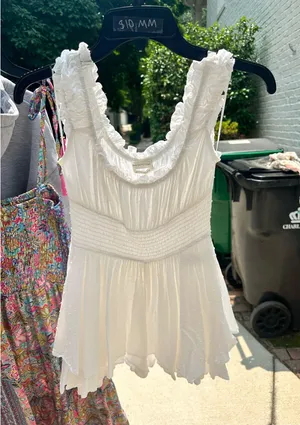 Urban Outfitters White Romper thumbnail 1