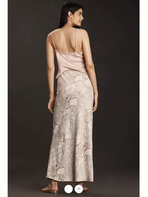 Anthropologie The Tilda Maxi Slip Skirt thumbnail 3