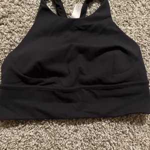 lululemon athletica Black High-Neck Racerback Sports Bra thumbnail 5