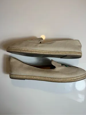 J.Crew Factory Tropical Embroidered Slip-On Espadrilles PalmTree Coconut Size9.5 thumbnail 5