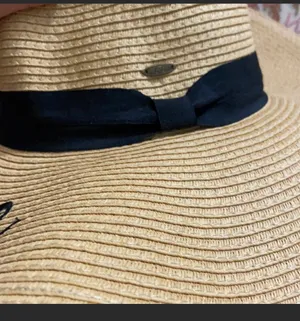 Bride to Be Floppy Beige Straw Hat Tan thumbnail 5