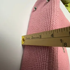 Betmar pink woven satchel or top handle bag. thumbnail 8