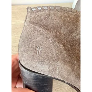 Frye Nora Whipstitch Suede Ankle Boots Womens Smoke Grey Size 7‎ thumbnail 2