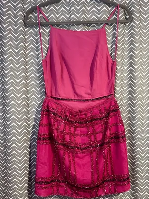 NBD | Natalie Mini Dress in Fuchsia, Small thumbnail 6