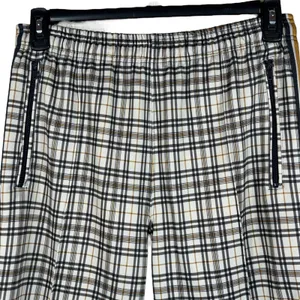 Urban Outfitters Medium Pants Plaid Pull-On Stretch Zip Pockets Hi-Rise Creased thumbnail 2