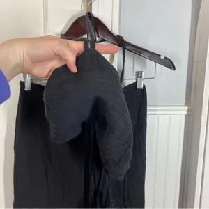 PEARL & CAVIAR Black Cut Out maxi‎ Dress cotton viscose blend size xs/small sexy thumbnail 3