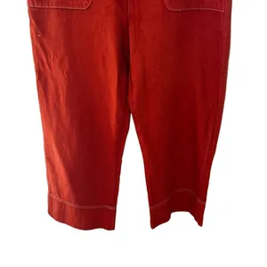 Roller Rabbit Elle Terra Cotta Cropped Wide Leg Pants Size 10 NWT thumbnail 5