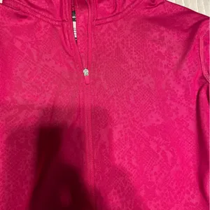 Nike Pro Dri-FIT Pink Snake Print 1/4 Zip Pullover Women's Small Top thumbnail 2