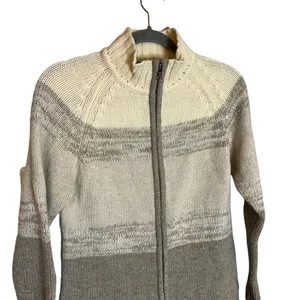 Patagonia 100% Lambswool Full Zip Sweater Jacket Women S Cream Taupe Wool thumbnail 3