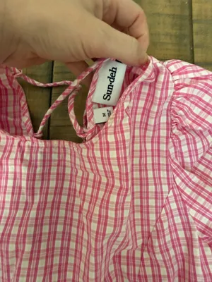 Sun Deh Aritzia Pink cropped top thumbnail 3