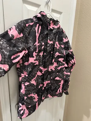 DC Snow ski Jacket size XS pink gray camo thumbnail 10