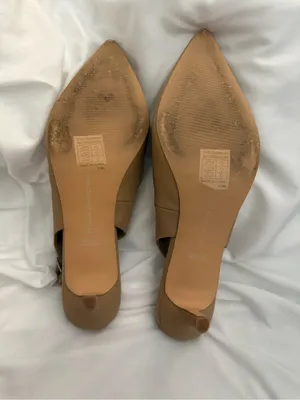 EUC French Connection Quinn Nude Slingback Kitten Heel thumbnail 6