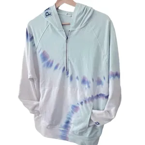 Peloton Women’s Tie Dye Half Zip Graphic Sunburst Pullover Hoodie Sweatshirt M thumbnail 8